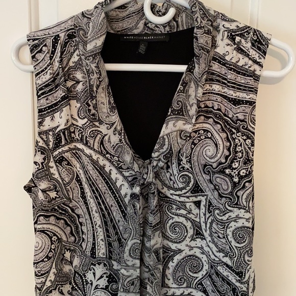 White House Black Market Paisley Top - Large - Picture 2 of 8